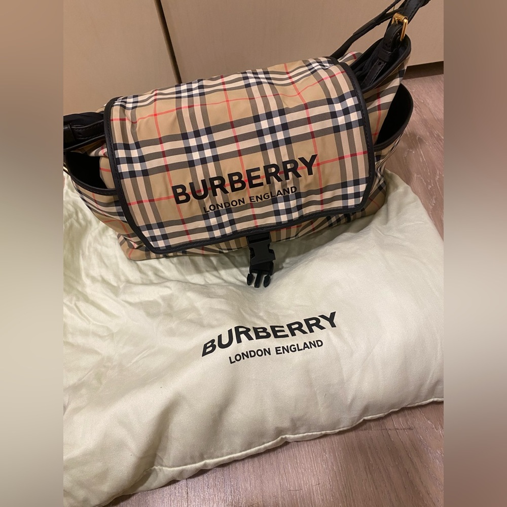 Burberry baby diaper bag